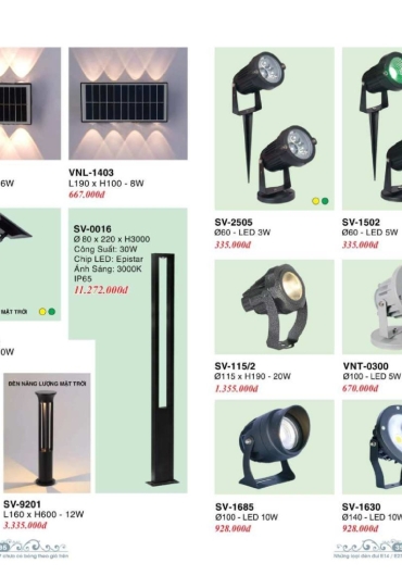 CATALOGUE ĐÈN TRANG TRÍ VERONA - 2025