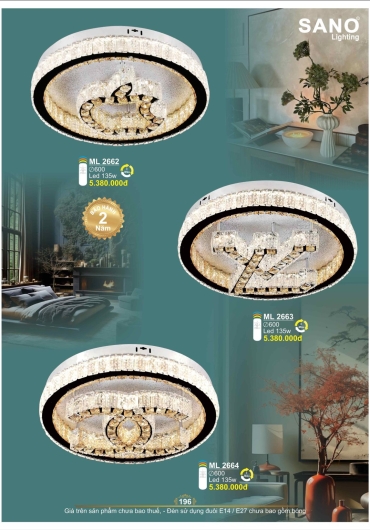 CATALOGUE ĐÈN TRANG TRÍ SANO - 2025