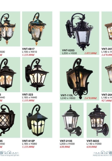 CATALOGUE ĐÈN TRANG TRÍ VERONA - 2025