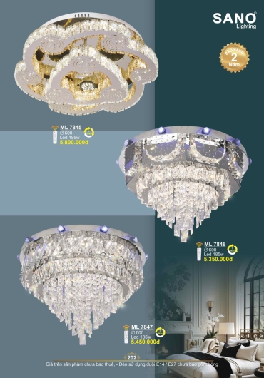 CATALOGUE ĐÈN TRANG TRÍ SANO - 2025