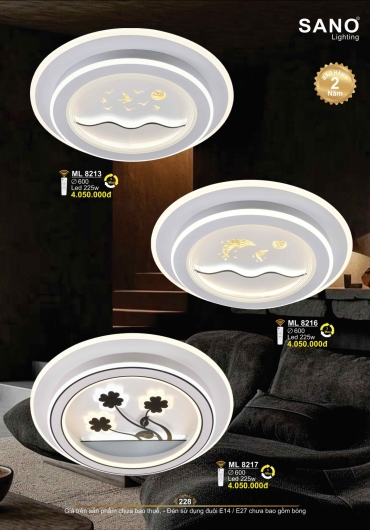 CATALOGUE ĐÈN TRANG TRÍ SANO - 2025