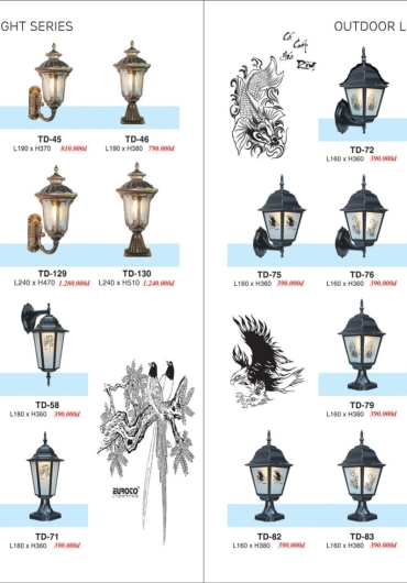 CATALOGUE ĐÈN TRANG TRÍ EUROTO - 2025