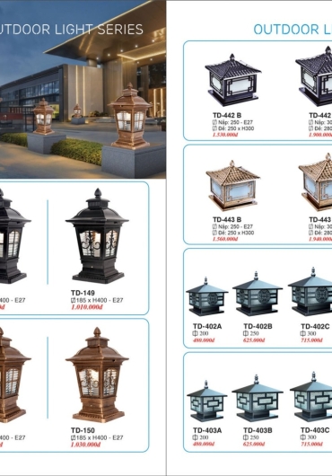 CATALOGUE ĐÈN TRANG TRÍ EUROTO - 2025