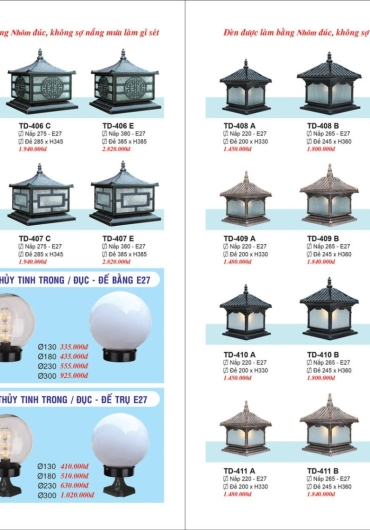 CATALOGUE ĐÈN TRANG TRÍ EUROTO - 2025