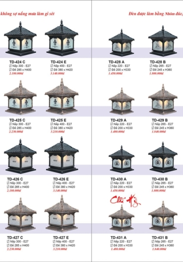 CATALOGUE ĐÈN TRANG TRÍ EUROTO - 2025