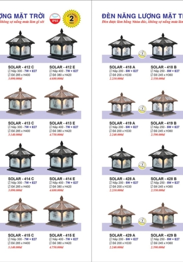 CATALOGUE ĐÈN TRANG TRÍ EUROTO - 2025