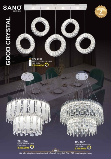 CATALOGUE ĐÈN TRANG TRÍ SANO - 2025