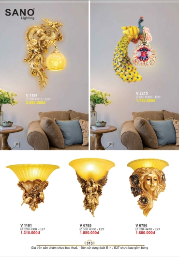 CATALOGUE ĐÈN TRANG TRÍ SANO - 2025