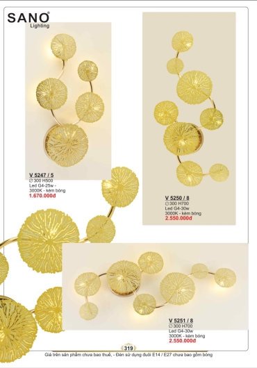 CATALOGUE ĐÈN TRANG TRÍ SANO - 2025