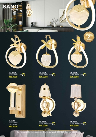 CATALOGUE ĐÈN TRANG TRÍ SANO - 2025