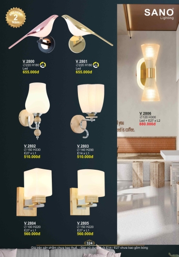 CATALOGUE ĐÈN TRANG TRÍ SANO - 2025