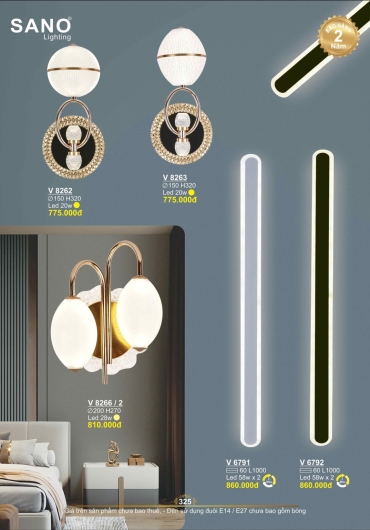 CATALOGUE ĐÈN TRANG TRÍ SANO - 2025