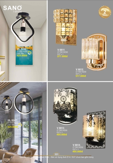 CATALOGUE ĐÈN TRANG TRÍ SANO - 2025