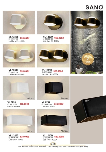 CATALOGUE ĐÈN TRANG TRÍ SANO - 2025