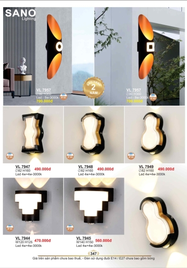 CATALOGUE ĐÈN TRANG TRÍ SANO - 2025