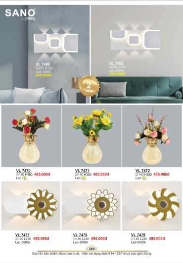 CATALOGUE ĐÈN TRANG TRÍ SANO - 2025