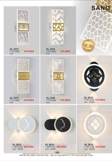 CATALOGUE ĐÈN TRANG TRÍ SANO - 2025