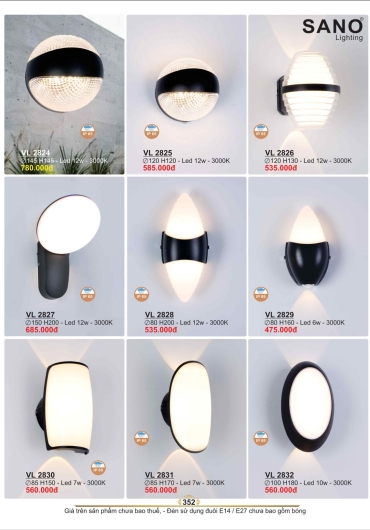 CATALOGUE ĐÈN TRANG TRÍ SANO - 2025