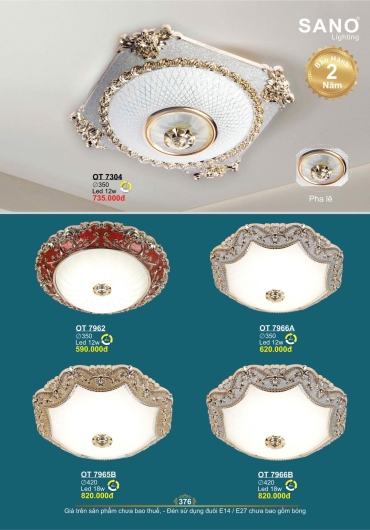 CATALOGUE ĐÈN TRANG TRÍ SANO - 2025