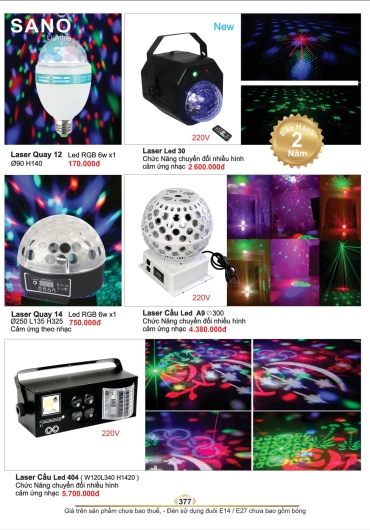 CATALOGUE ĐÈN TRANG TRÍ SANO - 2025