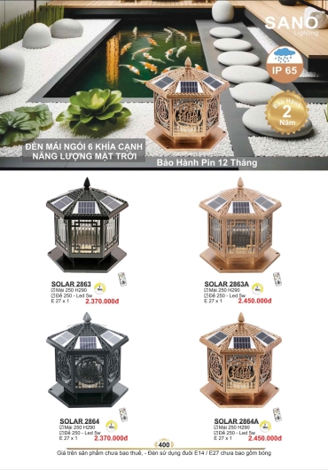 CATALOGUE ĐÈN TRANG TRÍ SANO - 2025