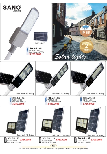 CATALOGUE ĐÈN TRANG TRÍ SANO - 2025