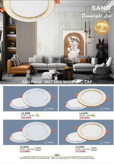 CATALOGUE ĐÈN TRANG TRÍ SANO - 2025