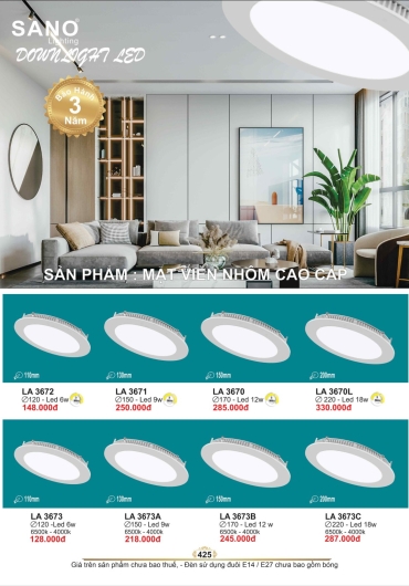 CATALOGUE ĐÈN TRANG TRÍ SANO - 2025