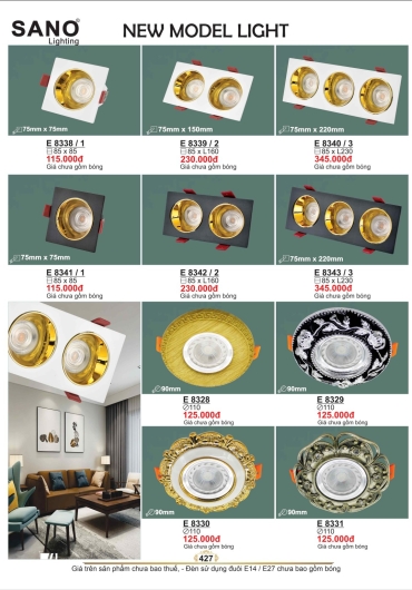 CATALOGUE ĐÈN TRANG TRÍ SANO - 2025