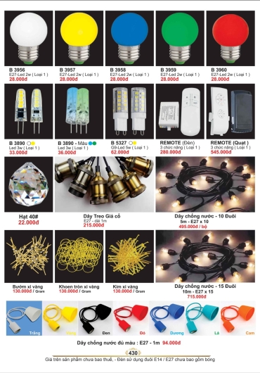 CATALOGUE ĐÈN TRANG TRÍ SANO - 2025