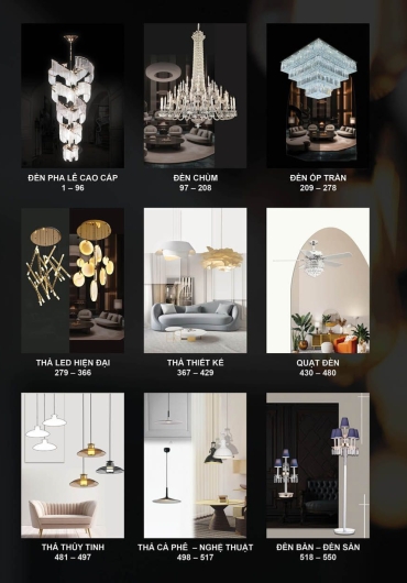 CATALOGUE ĐÈN TRANG TRÍ 355 - 2025