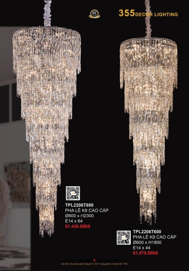 CATALOGUE ĐÈN TRANG TRÍ 355 - 2025