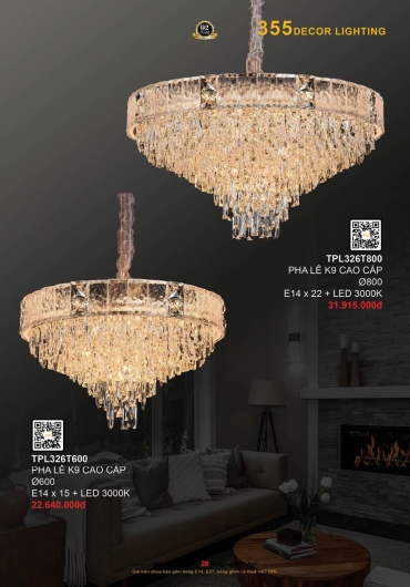 CATALOGUE ĐÈN TRANG TRÍ 355 - 2025