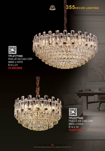 CATALOGUE ĐÈN TRANG TRÍ 355 - 2025