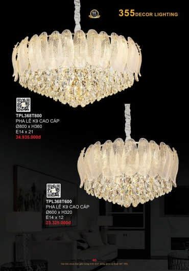 CATALOGUE ĐÈN TRANG TRÍ 355 - 2025