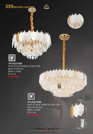 CATALOGUE ĐÈN TRANG TRÍ 355 - 2025