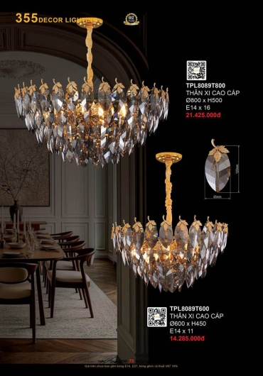 CATALOGUE ĐÈN TRANG TRÍ 355 - 2025