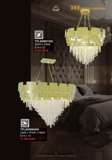 CATALOGUE ĐÈN TRANG TRÍ 355 - 2025
