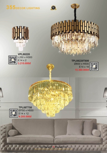 CATALOGUE ĐÈN TRANG TRÍ 355 - 2025