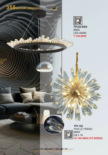 CATALOGUE ĐÈN TRANG TRÍ 355 - 2025