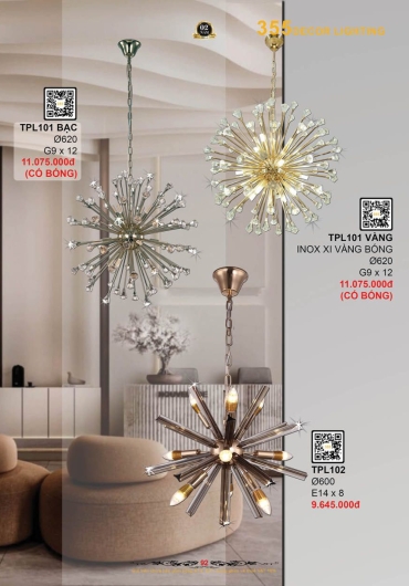 CATALOGUE ĐÈN TRANG TRÍ 355 - 2025