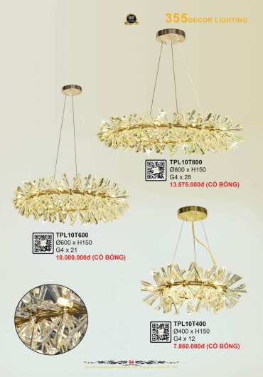 CATALOGUE ĐÈN TRANG TRÍ 355 - 2025