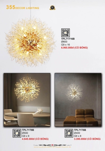 CATALOGUE ĐÈN TRANG TRÍ 355 - 2025