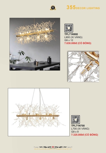 CATALOGUE ĐÈN TRANG TRÍ 355 - 2025