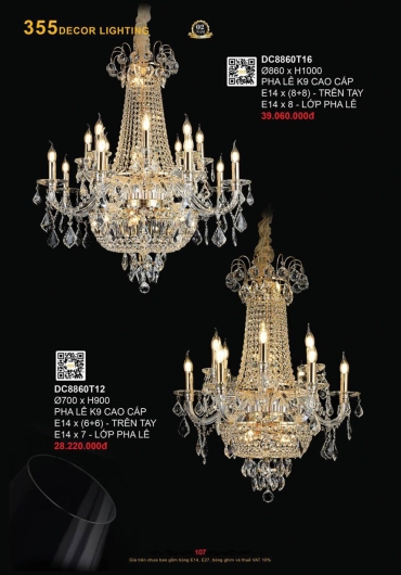 CATALOGUE ĐÈN TRANG TRÍ 355 - 2025