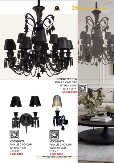 CATALOGUE ĐÈN TRANG TRÍ 355 - 2025