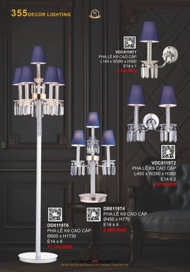 CATALOGUE ĐÈN TRANG TRÍ 355 - 2025