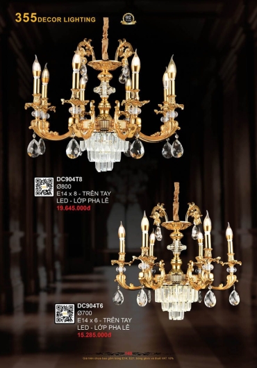 CATALOGUE ĐÈN TRANG TRÍ 355 - 2025