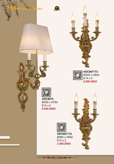 CATALOGUE ĐÈN TRANG TRÍ 355 - 2025