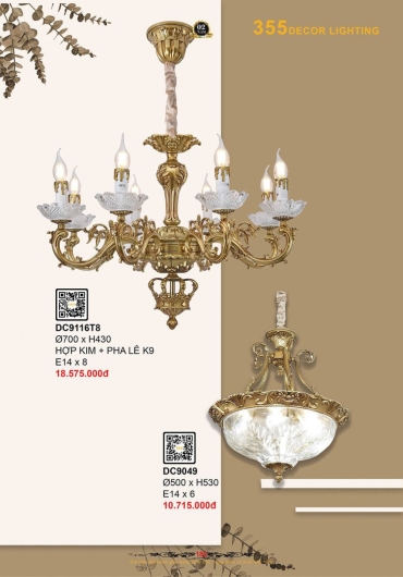 CATALOGUE ĐÈN TRANG TRÍ 355 - 2025